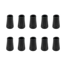 SQXBK 10PCS 40mm Black Trekking Pole Accessory Non Slip Rubber Sleeves Hiking Pole Accessories Cane Rubber Tip Suitable for Crampons and Ski Pole