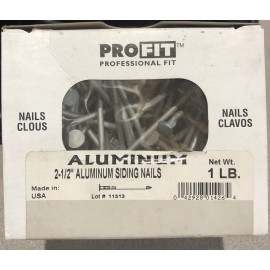 ProFit 2-1/2 in. Siding Nails Aluminum PROFIT  (Approx 302  Pieces) 1 lb Smooth