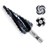 LEKOMESH Cobalt Step Drill Bit - 4-22mm Four Spiral Flute