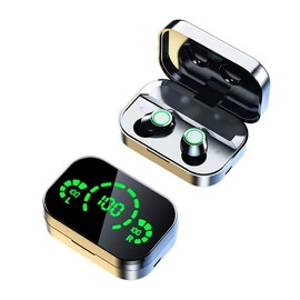 Wireless Earbuds with Dual In-Ear Design & Screen