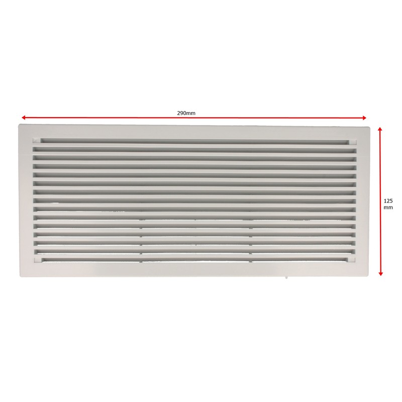 Ventilation Grille Door Ventilation Plastic 290 mm x 125 mm
