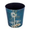 Scakbyer 10L/2.64 Gallon PU Leather Trash Can Waterproof Decorative Wastebasket