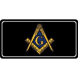 Masonic Patch Photo License Plate