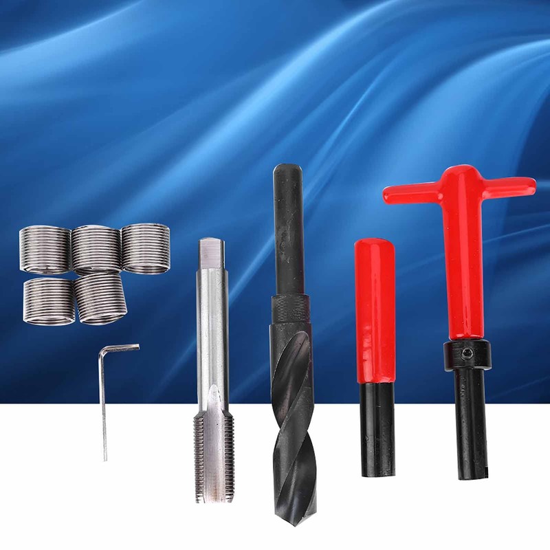 M18x1.5 Thread Repair Tool Kit, 10Pcs Thread Repair Kit Stainless