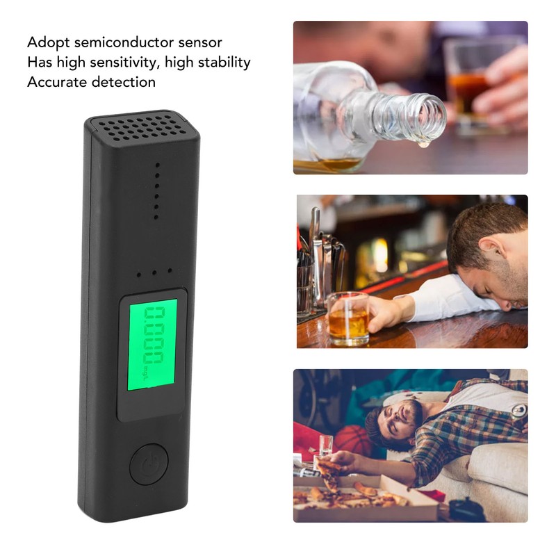 Alcohol Tester High Sensitivity Accurate Detection Portable Breathalyzer Sturdy Alcohol