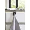 Yamazaki 4251 Sink Door Towel Holder, Black, Approx. W 2.2