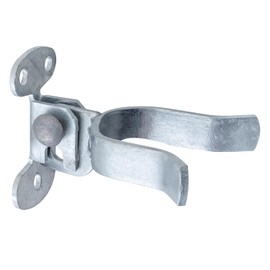 VIVIDA 1-7/8" Wall Mount Gate Latch, Flat Back Gate Fork Latch, Mounts to Wooden Fence Post or Wall, Galvanized Steel, 1 PCS
