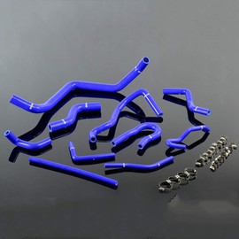 G-PLUS Silicone Radiator Coolant Hose Pipe Kit Clamps Compatible With 1992-2000 Honda Civic Sohc D15/16 EG/EK,Blue
