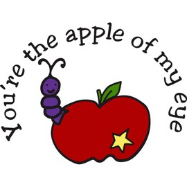 CafePress Apple of My Eye Memory Keepsake Jewelry Box, 5"x5"x3.75"