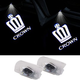 Toyota Crown 180 Series 200 Series 210 Series Courtesy Light, Door Welcome Light, Courtesy Lamp, LED Logo Projection, Set of 2, Car Door Lamp (01-Rear Door)