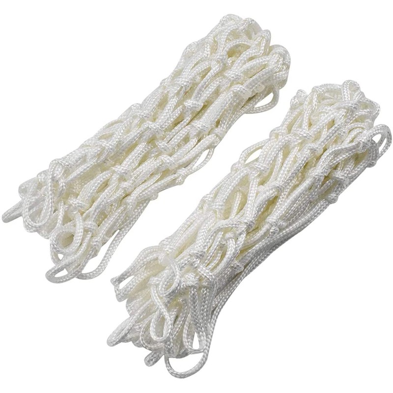 Y8HM 2Pcs Heavy Duty Basketball Net Replacement Fits Standard 12