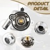Upgrade Aluminium Engine Coolant Thermostat Housing Assembly, Compatible with Chevy
