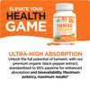Organic Turmeric Curcumin with Black Pepper Extract 2000mg - High