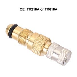 Jadeshay10pcs Air Liquid Valves Brass Tyre Valve Stem TR218A TR618A CH3 Core Housings for Tractor, Tractor Tire Repair Tools Tubeless Air Liquid Valve Stems