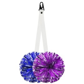 PATIKIL Backpack Cheer Pom Holder Adjustable Cheer Bow Holder Pom Pom Strap Lanyard Storage for Teen Sports Cheerleading Accessories, White