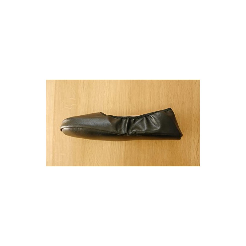 Chausse' 2s24-3,10,11 Portable Slippers, Gentleman's Knit Pouch/Leather Pouch, leather -