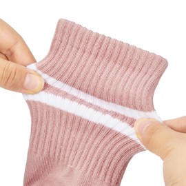 Zando Trainer Socks Men and Women Cotton Non-Slip Grip Socks Football with Three Stripes Yoga Tennis Socks, 3 pairs of light blue, purple, light green