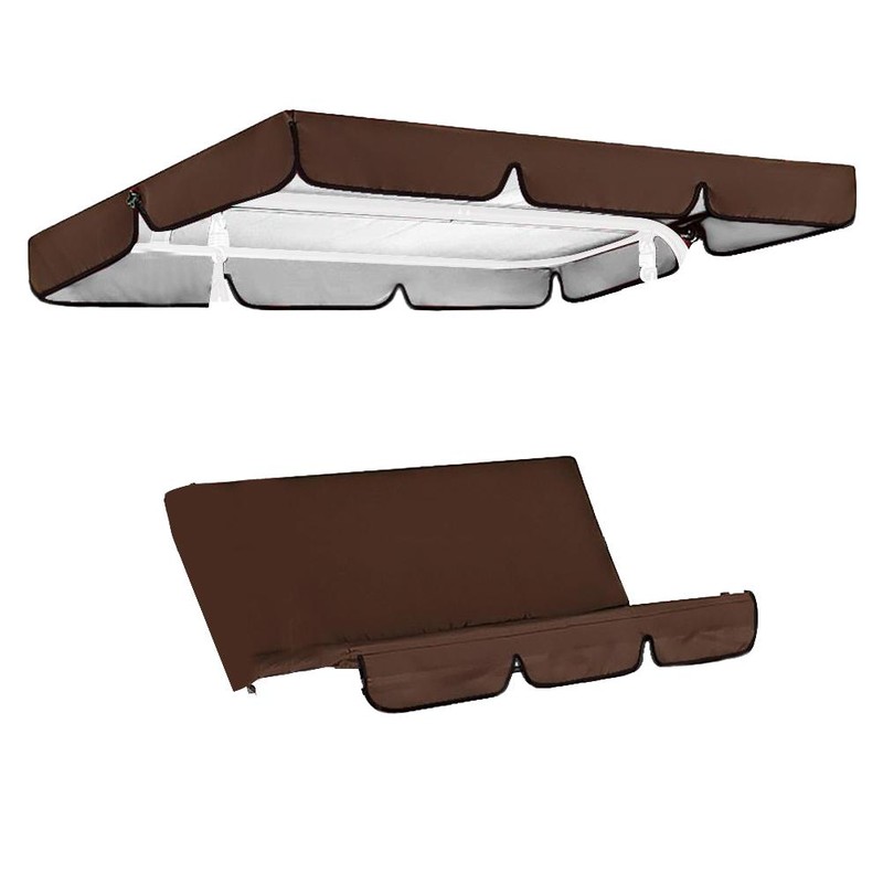 Outdoor Terrace 3 Seat Swing Seat Waterproof Cover Swing Top
