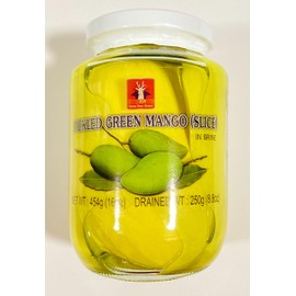 Pickled Green Mango Slices in Brine, 16 oz, Pack of 2