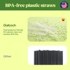 Glotoch Express 500 PCS Individually Wrapped Clear Plastic Straws, 10.25''