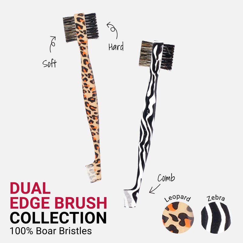 RED by Kiss Dual Edge Brush 3 in 1 Edge