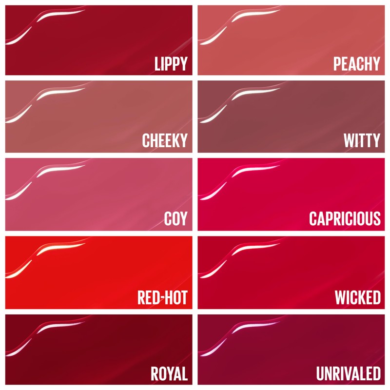 Maybelline Labial líquido brillante de larga duración, Superstay Vinyl Ink