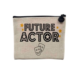 Tasche aus Leinen – Future Actor Job Movies Comedian – Kosmetiktasche aus Leinen in Leinenoptik – Geldbörse – 15 x 10 cm, leinen, 15 x 10 cm, Kosmetiktasche
