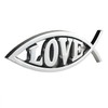 OnlyYou.X Love Fish Emblem Fish Love Badge Christian Fish Symbol