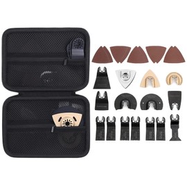 khanka Hard Storage Case Replacement for Metal Wood Oscillating Saw Blades, Multitool Blades Kit, Case Only
