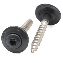 Pack of 50 Spengler Screws 4.5 x 20 mm Anthracite RAL 7016 Torx A2/V2A Stainless Steel 15 mm Sealing Washer EPDM