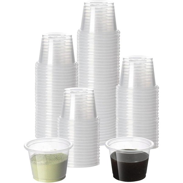 200 PCS 1oz Disposable Plastic Portion (No Lids), Small Mini