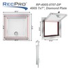 RecPro RV Square Baggage Door | Diamond Surface Plate |