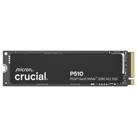 Crucial P510 1TB SSD NVMe M.2 PCIe 5.0 x4 Gen5, Read/Write Speeds up to 11,000/9,500 MB/s, Laptop & Desktop (PC) Compatible, Solid State Drive - CT1000P510SSD8-01