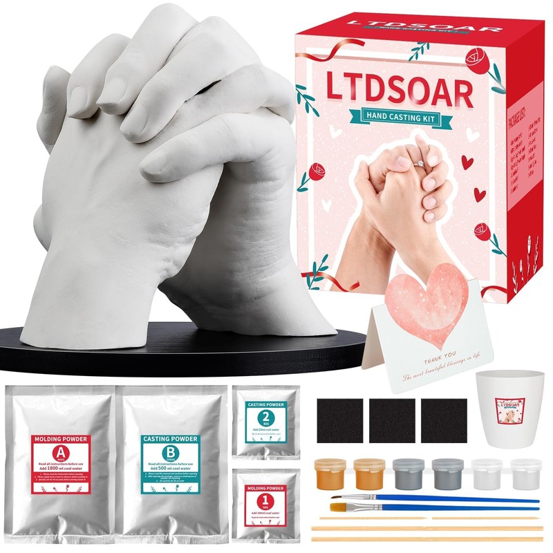 LTDSOAR Hand Casting Kit, Couples with Practice Kit, Hand Mold