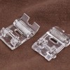 ECSiNG 2PCS Snap On Roller Presser Foot Compatible with Brother
