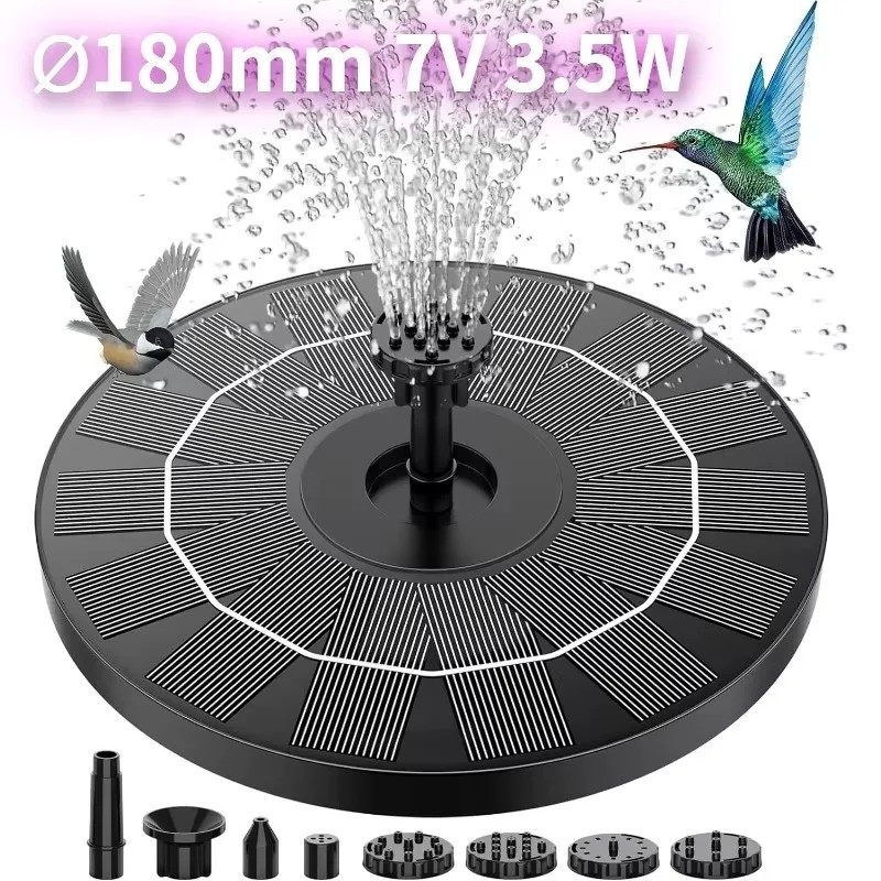 3.5W Solar Fountain Pump for Garden Decor – Floating Bird