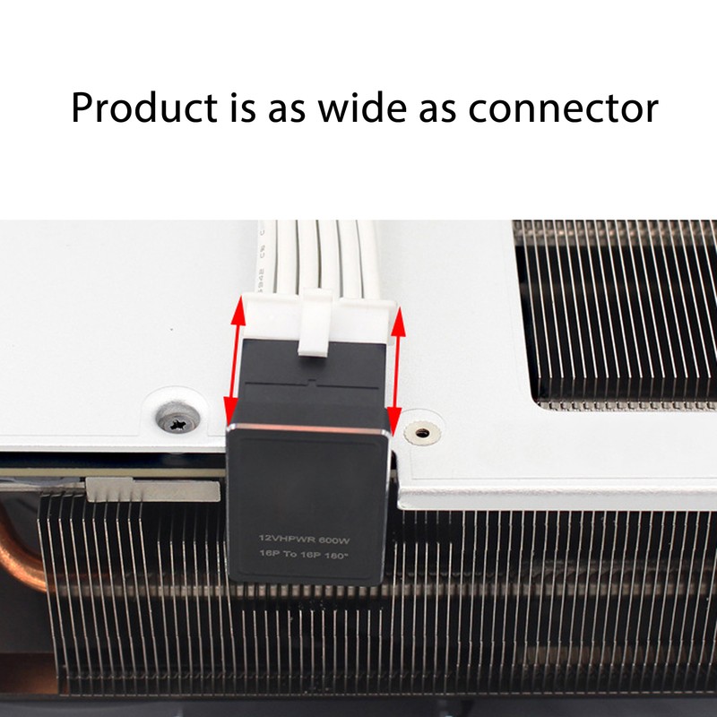 GPU PCIe Connector 600W 12V HPWR 16P to 16P Male