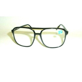 by De'Vons Optics Inc. Est. Since 1983 NWT Vintage 90's Plastic Square Full Frame Reading Glasses +2.50 (S. Black)