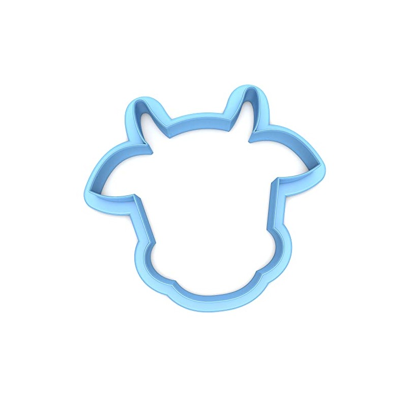 Sweet Prints Inc Cow Face (outline) Cookie Cutter - Dishwasher