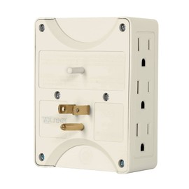 Volteck MUL-630, Multicontacto 6 entradas, aterrizado, lateral