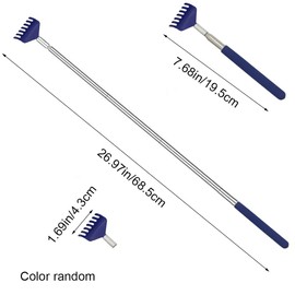 Pack of 4 Portable Extendable Back Scratcher with Telescopic Handle Backscratcher Massage Bear Claw for Women Men (Random Color)