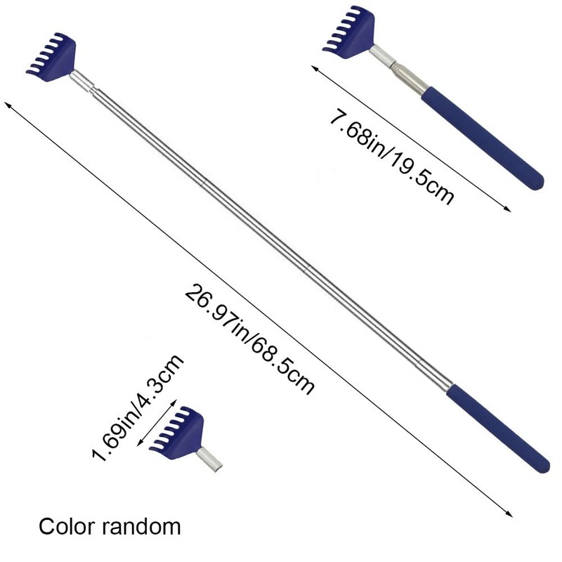 Pack of 4 Portable Extendable Back Scratcher with Telescopic Handle