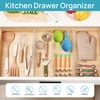 Vtopmart 4 Pack Shallow Drawer Dividers, Adjustable 2.3" High Expandable