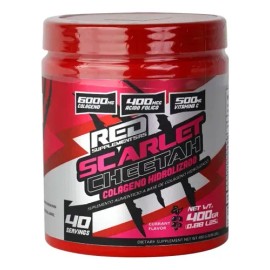 Red Supplement Colageno Scarlet Cheetah 40 Servis Sabor Grosellla                                                                                     