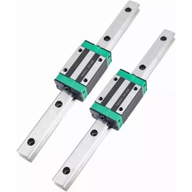 HGR 일반 2pcs HGR20 200mm 선형 레일 HGH20CA 캐리지 블록 DIY 3D 프린터용 가이드웨이 슬라이드 키트 CNC Normal 2pcs HGR20 200mm Linear Rail HGH20CA Carriage Block DIY 3D Printer Guide Way Slide Kit CNC