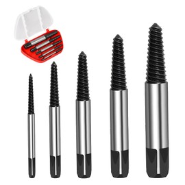 SANGFUN 5 Piece Screw Extractor Left Extractor Screw Extractor Set Professional Extractor Set Screw Extractor Suitable for Broken and Rusted Screws and Nuts