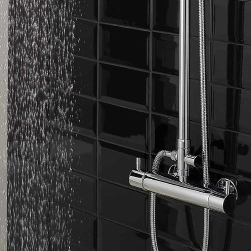 ENKI D01 Shower Diverter Valve Chrome for Rigid Riser Handset