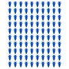 100pcs Front/Rear Wheel Arch Blue Plastic Trim Clips for Land