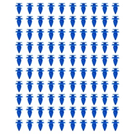 100pcs Front/Rear Wheel Arch Blue Plastic Trim Clips for Land Rover Range Rover Evoque LR027255