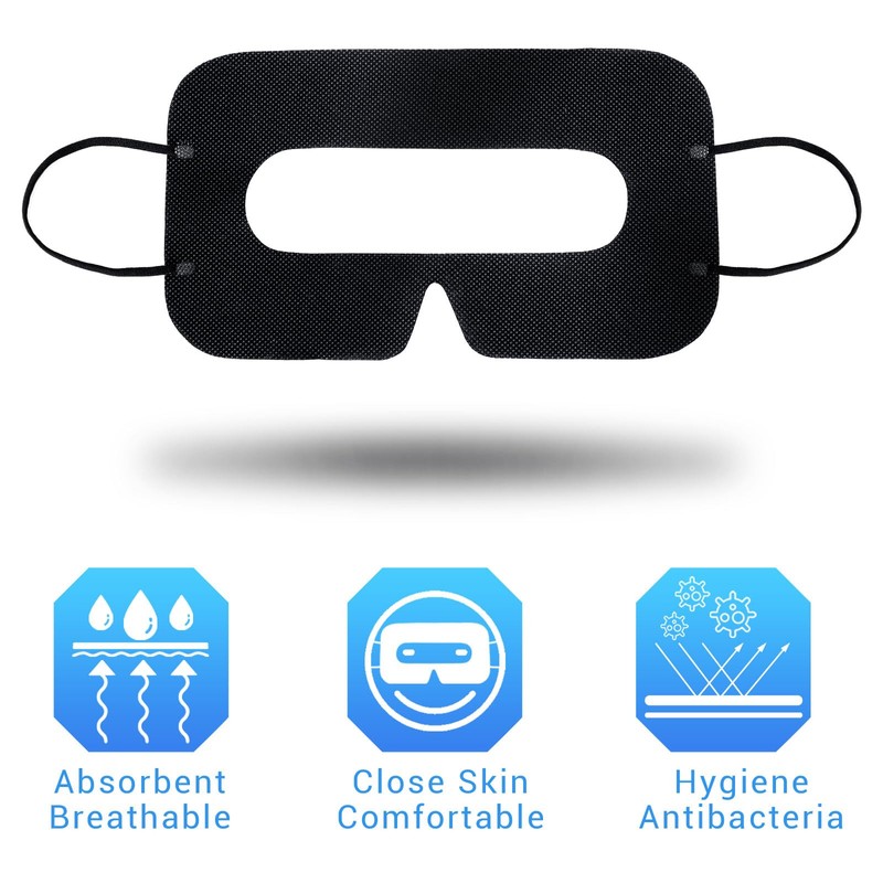 Treela 200 Pcs Disposable VR Face Mask Breathable Cover for